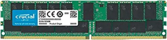 Alt view image 3 of 3 - Crucial 32GB DDR4 2666 (PC4-21300) SDRAM Server Memory ECC Registered