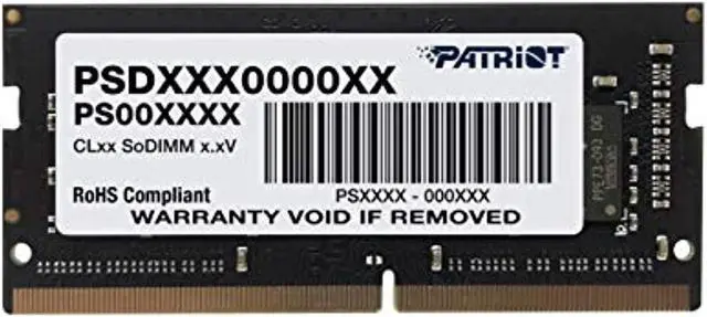 Alt view image 5 of 8 - Patriot Memory Signature 8GB DDR4 2133 (PC4-17000) CL15 1.2V 260-Pin SODIMM Memory Module - PSD48G213381S