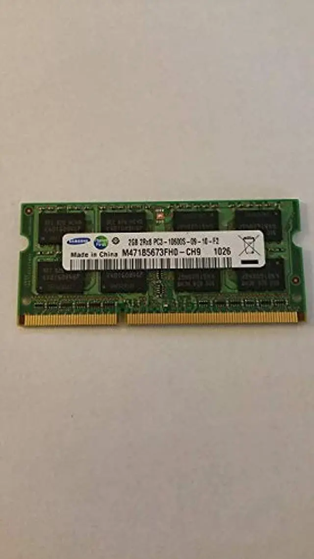 Alt view image 5 of 5 - Samsung 2GB DDR3 RAM PC3-10600 204-Pin Laptop SODIMM