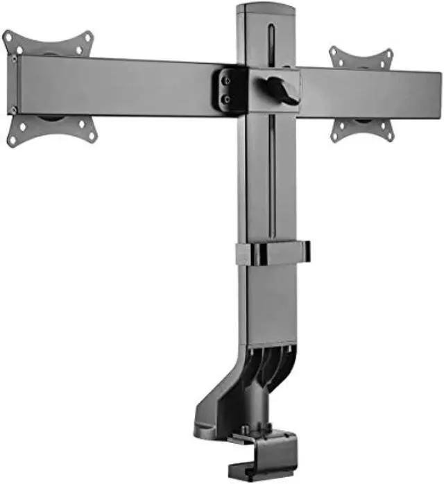 Alt view image 9 of 20 - Tripp Lite Dual-Display Monitor Arm w/ Desk Clamp Height Adjustable 17-27in