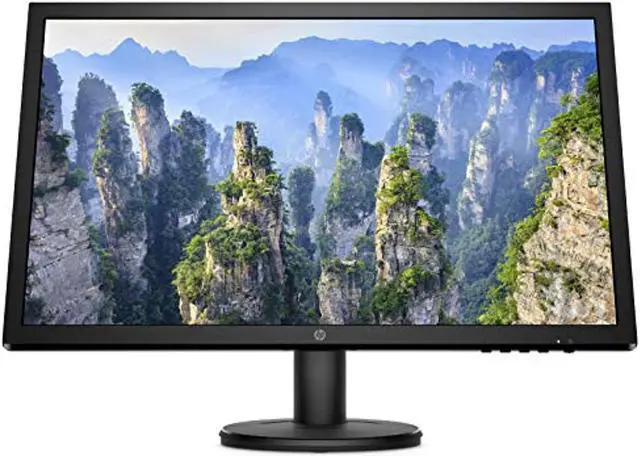 Alt view image 2 of 20 - HP V24 24" FHD 75Hz Monitor Black - 1920 x 1080 Full HD Display @ 75Hz - AMD FreeSync Technology - 1ms Response Time - Twisted Nematic Panel (TN) - Anti-glare panel w/ Low Blue Light Mode