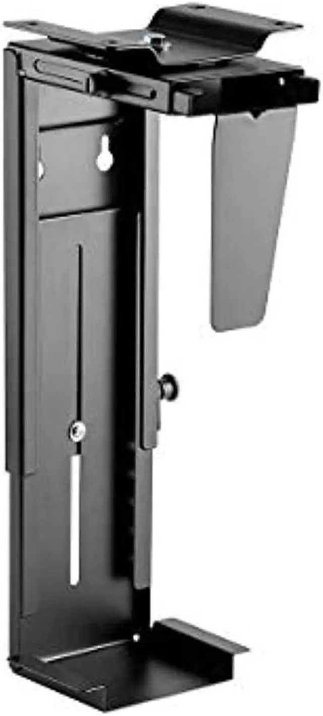 Alt view image 8 of 10 - Monoprice Computer Case CPU Tower Holder, Adjustable Under Desk Mount With Rotating Mechanism, Designed For Use With Sit-Stand Desks - Workstream Collection