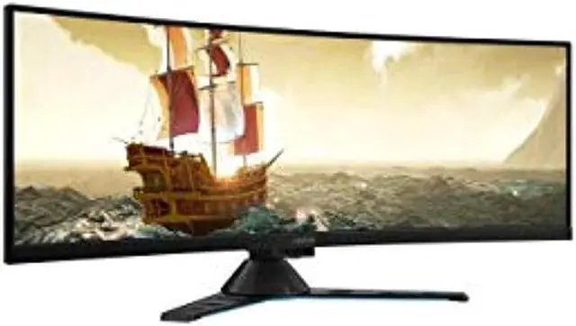 Alt view image 3 of 20 - Lenovo Legion Y44w-10 43.4 Inch  WLED Ultra-wide Curved Panel HDR Gaming Monitor With Speaker
