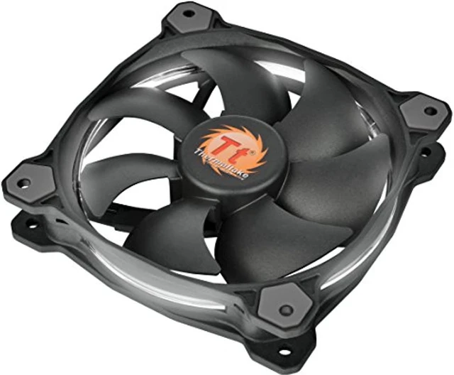 Main image of thermaltake riing 120mm red led ultra quiet high airflow computer case fan