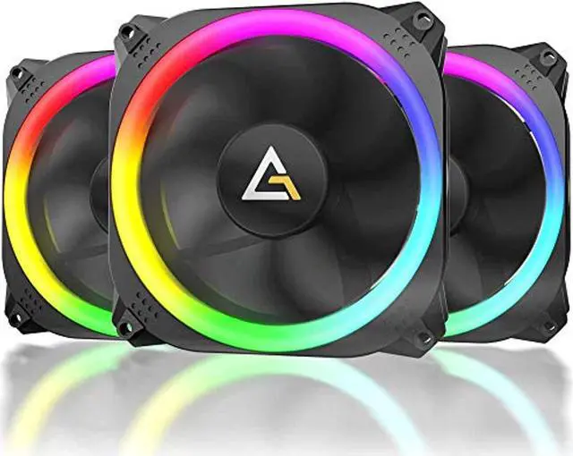 Alt view image 3 of 12 - antec spark 120mm rgb led case fan radiator,3 packs