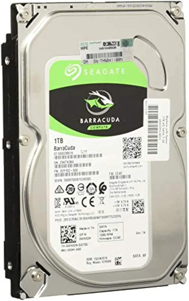 Alt view image 9 of 13 - HPE ISS BTO 843266-B21 1TB 6G SATA 7.2K 3.5in NHP ETY