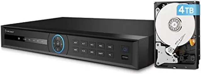 Alt view image 6 of 6 - Amcrest 4K NV5232-4TB (32CH 1080P/3MP/4MP/5MP/6MP/4K/12MP) Network Video Recorder - Supports up to 32 x 4K IP Cameras, Pre-Installed 4TB Hard Drive (No PoE Ports Included)