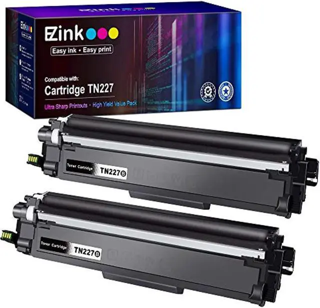 Main image of e-z ink (tm) with chip compatible toner cartridge replacement for brother tn227 tn227bk tn227 tn223 tn 223bk use with mfc-l3770