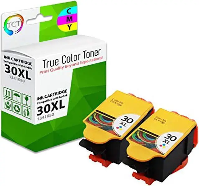 Main image of tct compatible ink cartridge replacement for kodak 30xl 30 xl 1341080 tri-color high yield works with kodak esp c110 c310 c315,
