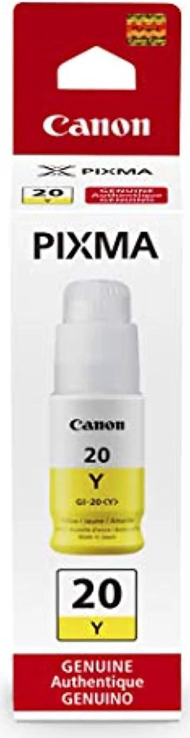 Alt view image 6 of 12 - Canon Canon GI-20 MegaTank Ink - Inkjet - Yellow - 1 Each