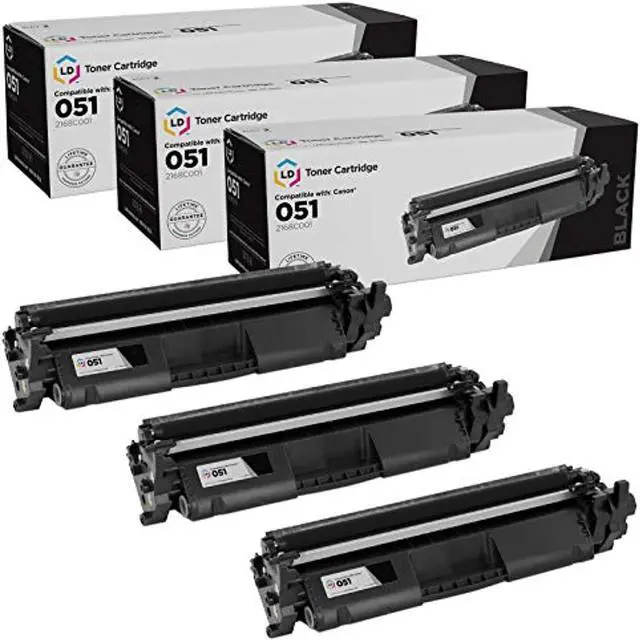 Main image of ld compatible toner cartridge replacement for canon 051 2168c001 (black, 3-pack)
