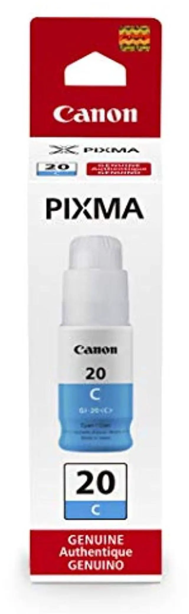 Alt view image 8 of 10 - Canon Canon GI-20 MegaTank Ink - Inkjet - Cyan - 1 Each
