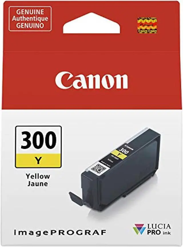 Alt view image 4 of 12 - Canon LUCIA PRO PFI-300 Original Inkjet Ink Cartridge Yellow Pack 4196C002