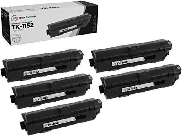 Main image of ld compatible toner cartridge replacement for kyocera tk-1152 1t02rv0us0 (black, 5-pack)