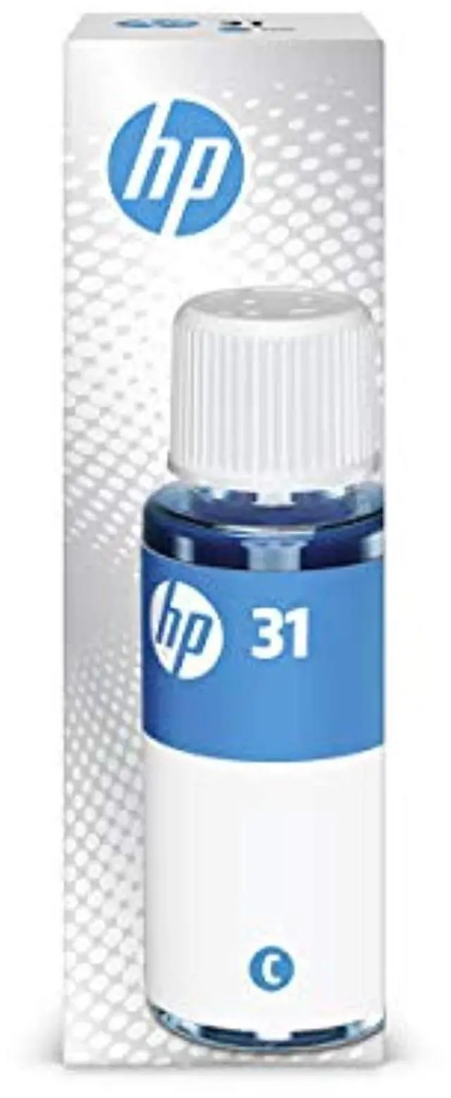 Alt view image 2 of 16 - HP 31 Cyan Standard Yield Ink Cartridge Refill (1VU26AN)