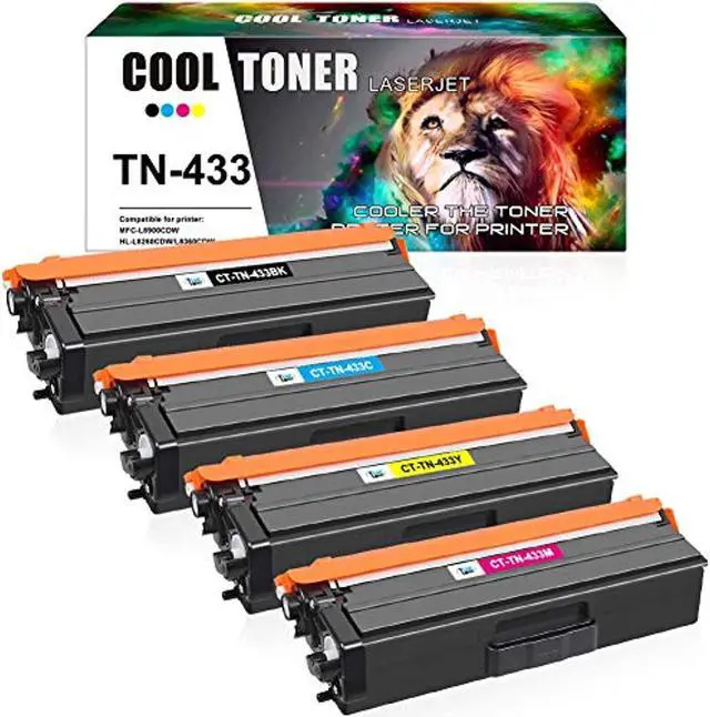 Main image of cool toner compatible toner cartridge replacement for brother tn433 tn-433 tn431 brother hl-l8360cdw mfc-l8900cdw hl-l8260cdw m