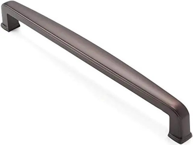 Alt view image 6 of 7 - Cauldham 10 Pack Solid Kitchen Cabinet Handles (7-1/2" Hole Centers) - Drawer/Door Hardware - Style T765 - Oil Rubbed Bronze