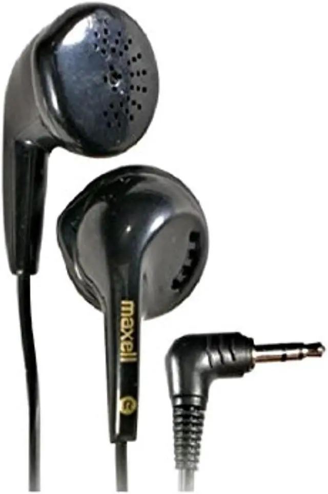 Alt view image 8 of 12 - Maxell EB-95 Stereo Earbuds Black 190560