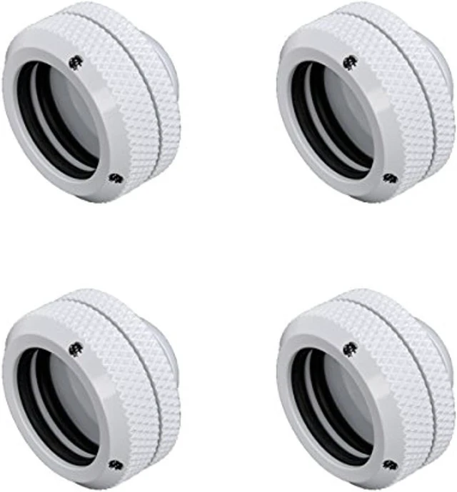 Alt view image 5 of 5 - Bitspower G1/4" to Enhance Multi-Link Fitting for 16mm OD Rigid Tubing, Deluxe White, 4-pack