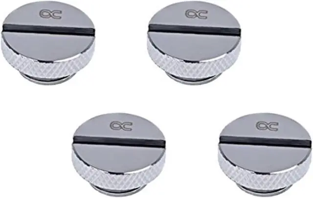 Alt view image 8 of 8 - Alphacool Eiszapfen G1/4" Plug, Chrome, 4-pack