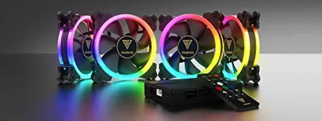 Alt view image 8 of 9 - GAMDIAS AEOLUS M2-1204R 120MM RGB 4 in 1 Fan Pack with Remote Controller, 4-Pack.