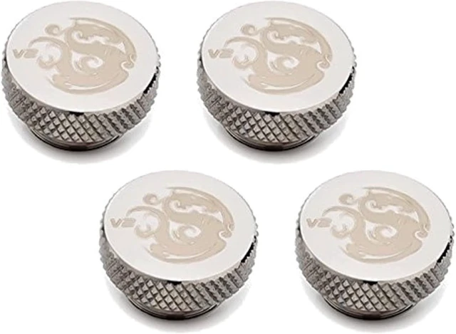 Alt view image 8 of 8 - Bitspower G1/4" Stop Fitting V2, Black Sparkle, 4-pack