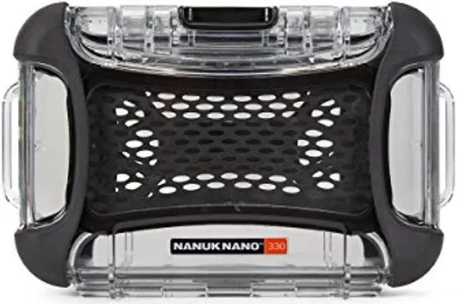 Main image of nanuk 330-0011 nano series waterproof large hard case for phones, cameras and electronics (clear)
