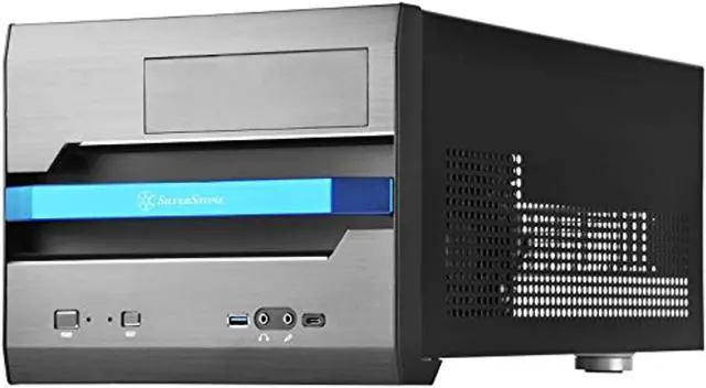 Main image of silverstone technology micro-atx small form factor with aluminum front panel computer case gaming sst-sg12b-v2-usa