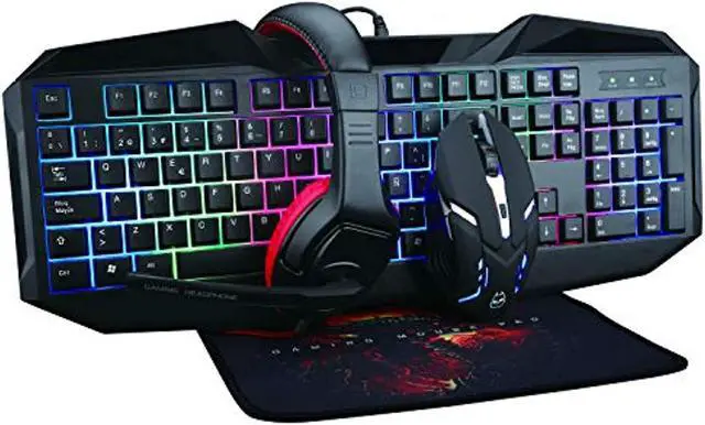 Alt view image 5 of 20 - Supersonic SC-440GK LED Gaming Mechanical Keyboard with Mouse and Headset