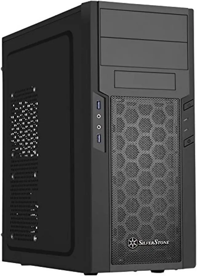 Main image of silverstone technology ps13b atx tower computer case with 2 x 5.25 bays ps13b-x