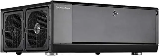 Main image of silverstone gd10b home theater computer case (htpc) with lockable front panel for atx/micro-atx motherboards gd10b-x