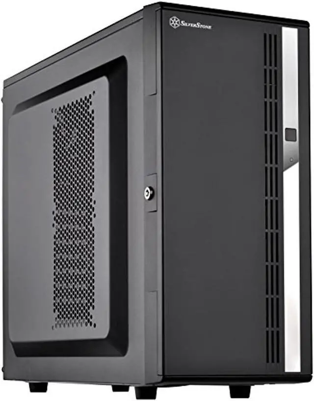 Main image of silverstone technology cs380 8-bay compact atx tower case, cs380b-x v2.0, black