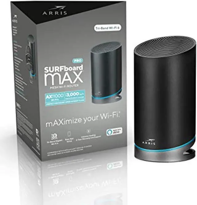 Main image of arris surfboard max pro mesh ax11000 wi-fi 6 ax router (w31)