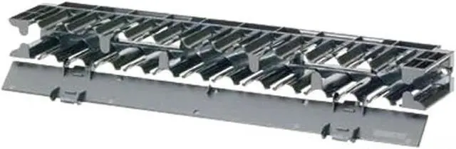 Main image of panduit ncmhf1 horizontal cable manager, black