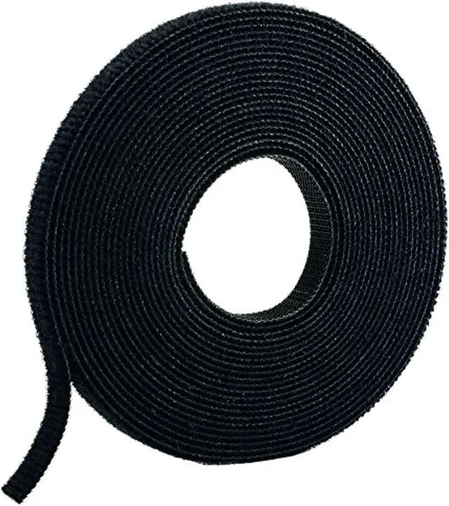 Alt view image 5 of 8 - Panduit Hook-and-Loop Cable Tie Roll,15 ft,Black  HLM-15R0