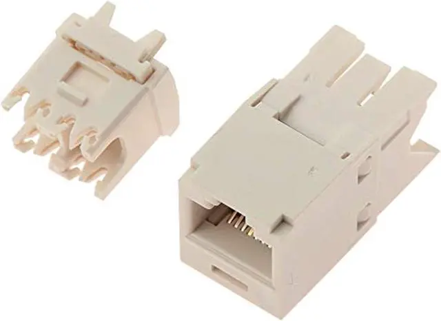 Alt view image 2 of 9 - Panduit CJ688TGIW Snap In Connector, Mini-Com, TX6 PLUS UTP, Cat 6, Off White