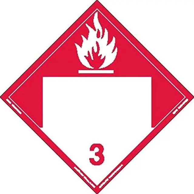 Alt view image 2 of 2 - LABELMASTER ZRV9B Combustible Liquid Placard,Vinyl,PK25