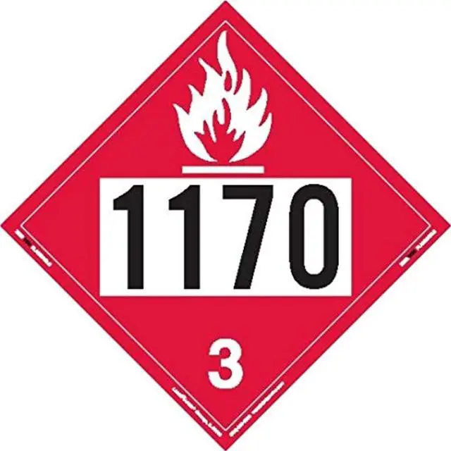 Alt view image 2 of 2 - LABELMASTER ZEZ21170 Flammable Liquid Placard 1170,PK25