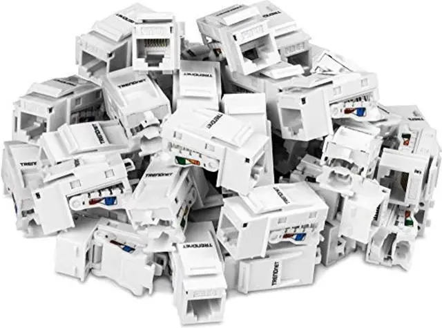 Alt view image 12 of 20 - TRENDnet TC-K50C6 Cat6 Keystone Jack - 50-Pack