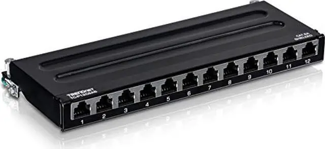 Alt view image 16 of 20 - TRENDnet TC-P12C6AS (V1.0R) 12-Port Cat6A Shielded Wall Mount Patch Panel