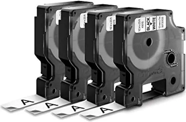 Alt view image 10 of 20 - DYMO D1 Durable Labels 1/2" x 23 ft. White 4/Pack 2025518