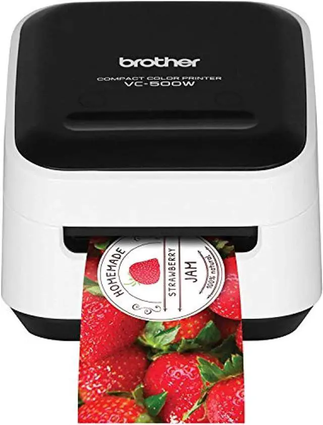 Alt view image 9 of 20 - Brother VC500W Wireless Compact Color Label & Photo Printer