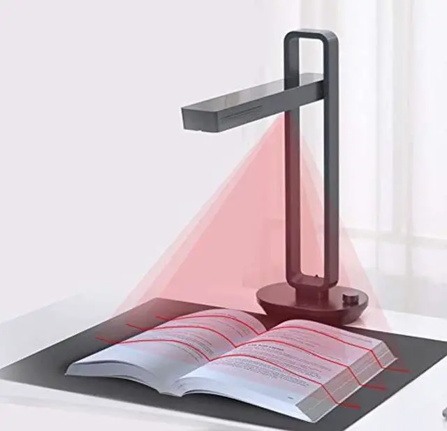czur aura-b book & document scanner, auto-flatten & deskew powered