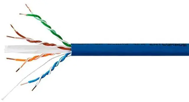 Alt view image 2 of 8 - Monoprice Cat6A Plus Bulk Ethernet Network Cable - 1000 feet - Blue, Bare Copper, 650MHz, UTP, Solid, Riser-Rated (CMR), 23AWG, 10G - Entegrade Series