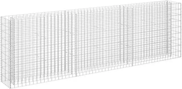 Alt view image 8 of 13 - vidaXL Gabion Raised Garden Bed Raised Flower Bed Galvanized Steel Planter