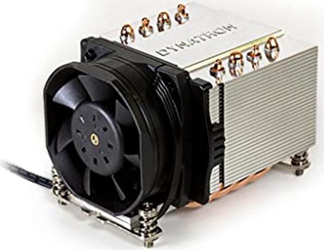 Alt view image 9 of 9 - Dynatron A24 AMD Socket AM4 Aluminum Stacked Fin with Heat Pipes and PWM Fan for 2U