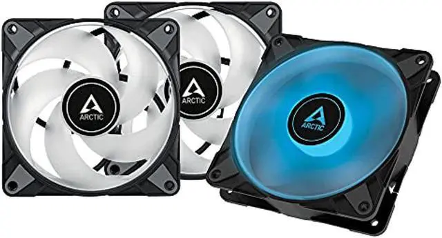 Alt view image 5 of 6 - ARCTIC 120 mm P12 PWM PST RGB 0dB value pack 
without controller case Fan Optimized for Static Pressure 3 Pack Model ACFAN00230A