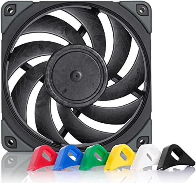 Alt view image 8 of 9 - Noctua NF-A12x25 PWM chromax.Black.swap, Premium Quiet Fan, 4-Pin (120mm, Black)