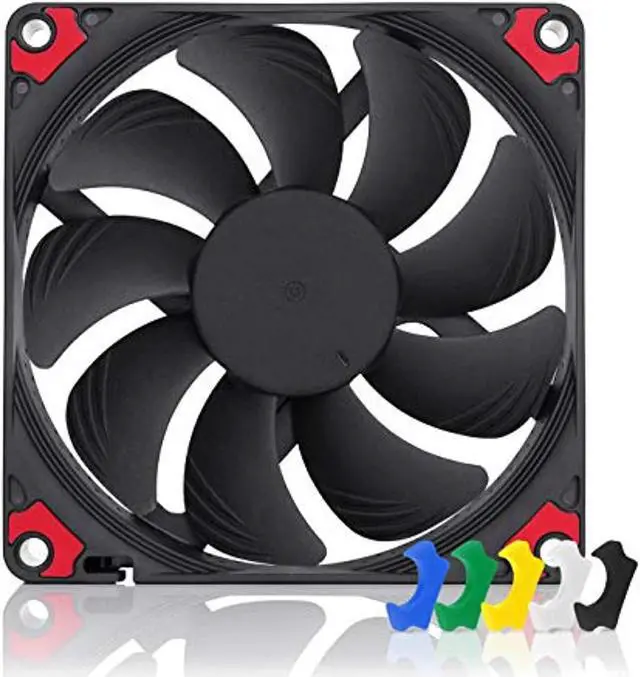 Alt view image 4 of 4 - Noctua Chromax Black Swap 92mm 2500RPM PWM Computer Case Fan w/Anti-Vibration Pads