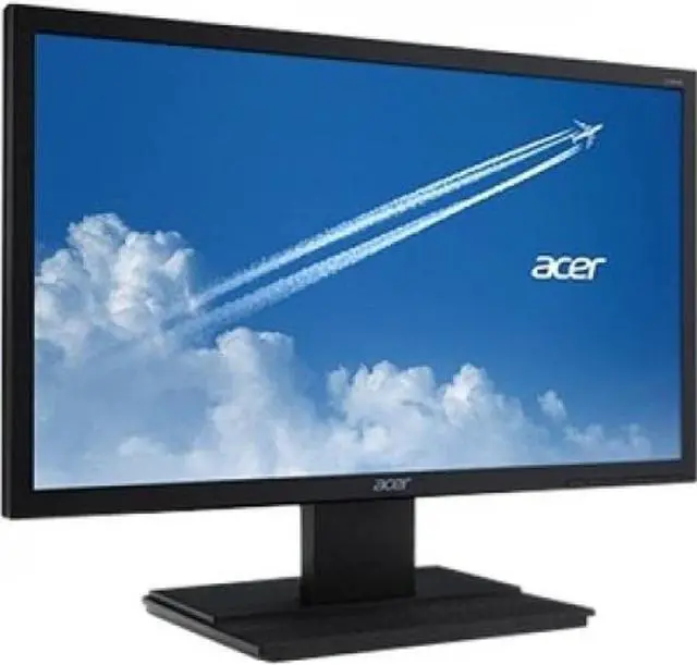 Alt view image 10 of 19 - Acer V206HQL A 19.5" HD+ LED LCD Monitor - 16:9 - Black - Twisted Nematic Film (TN Film) - 1600 x 900 - 16.7 Million Colors - 200 Nit - 5 ms - 60 Hz Refresh Rate - HDMI - VGA